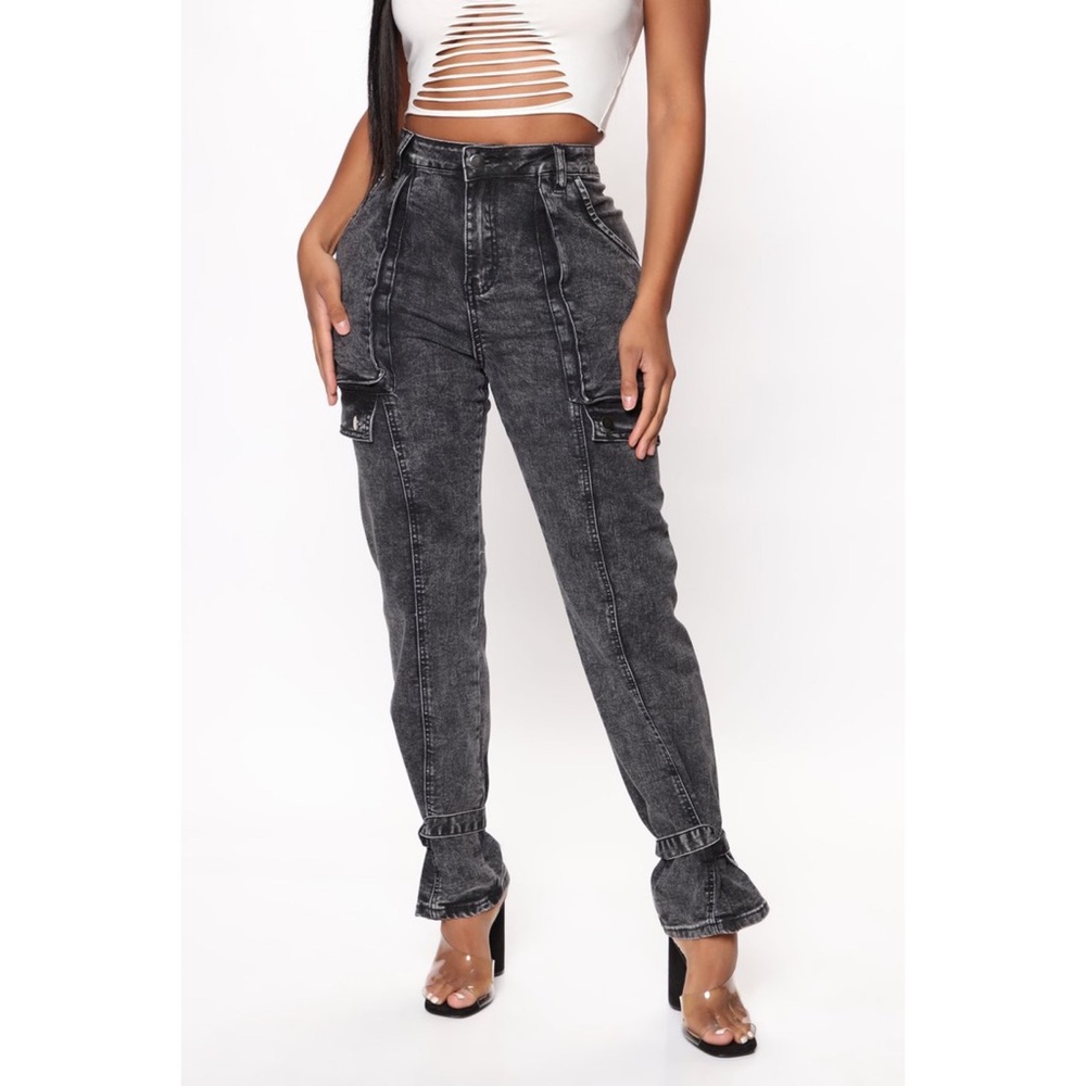 2/$40 Grey Cargo Jeans